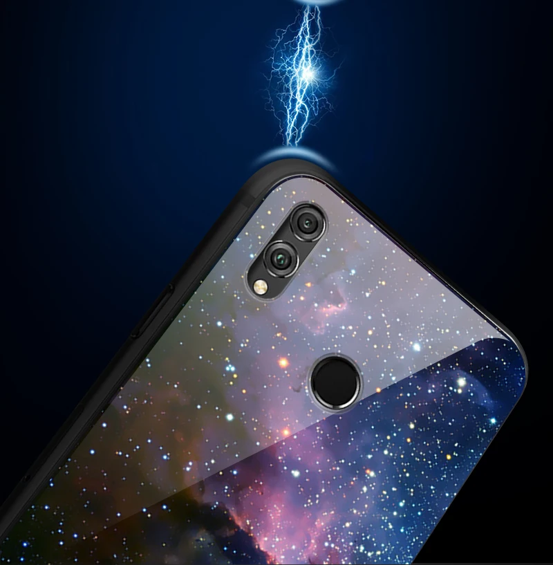 Роскошный чехол для Huawei Honor 6X 7A 7C 7X 8A 8X9 облегченное закаленное стекло чехол Y6 Y9 Y7 премьер-профессионал Magic2 бампер мягкие задние крышки
