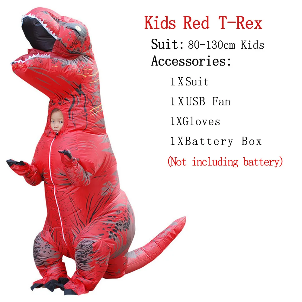 Kids Red ET-Alien надувной костюм монстра страшный зеленый инопланетянин Косплей Костюм для взрослых День благодарения Рождественская вечеринка фестиваль сцена - Цвет: Kids Red