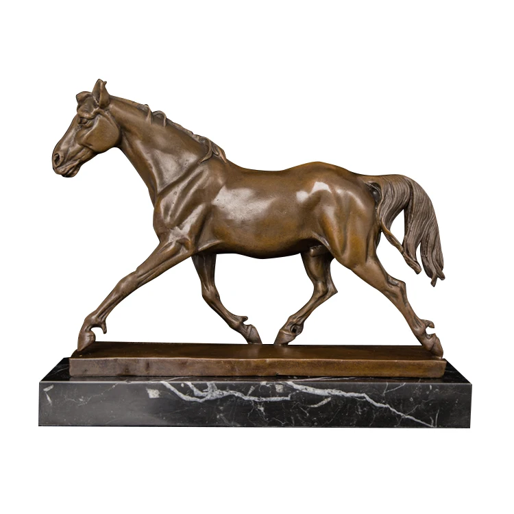 Маленький размер жеребенок бронзовая Стойка Металлическая лошадь скульптуры для дома офис украшение стола