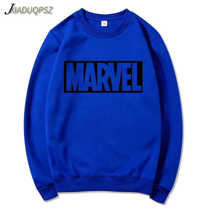 Новые Супер Герой толстовки с Marvel Мода Suprem Для мужчин толстовки с героями комиксов Марвел, из искусственной кожи с напечатанным Кофты Уличная Для мужчин Костюмы 3XL - Цвет: WM11 Blue