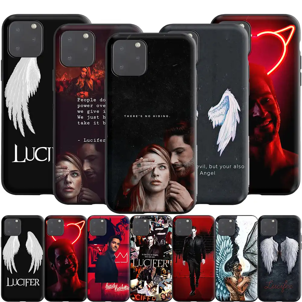 天使ルシファーテレビappleのiphone 5 12ミニ11プロxs Xr最大8 7 6s 6プラスse 5s Phone Case Covers Aliexpress