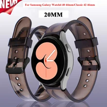 

Silicone Transparent Watchband for Samsung Galaxy Watch 4 Classic 46mm 42mm/Watch4 44mm 40mm Strap Soft Wristbands Bracelet Band