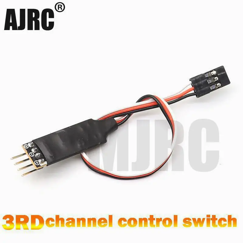 AJRC 3RD model car light 3 channel LED light switch panel system 3CH switch off remote control car light controller FUTABA TQI