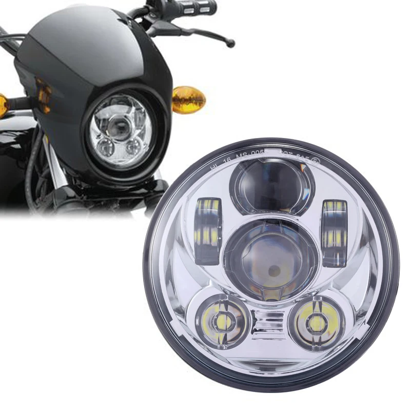 5 75 дюймов мотоцикл Проектор 45 Вт светодиодный лампы фар для Harley Sportster 1200 XL1200L