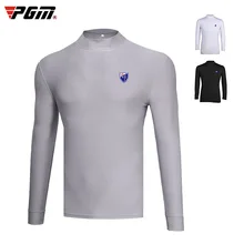 PGM golf одежда Базовая рубашка мужская с длинными рукавами хлопок термобелье для осени и зимы рубашки для гольфа