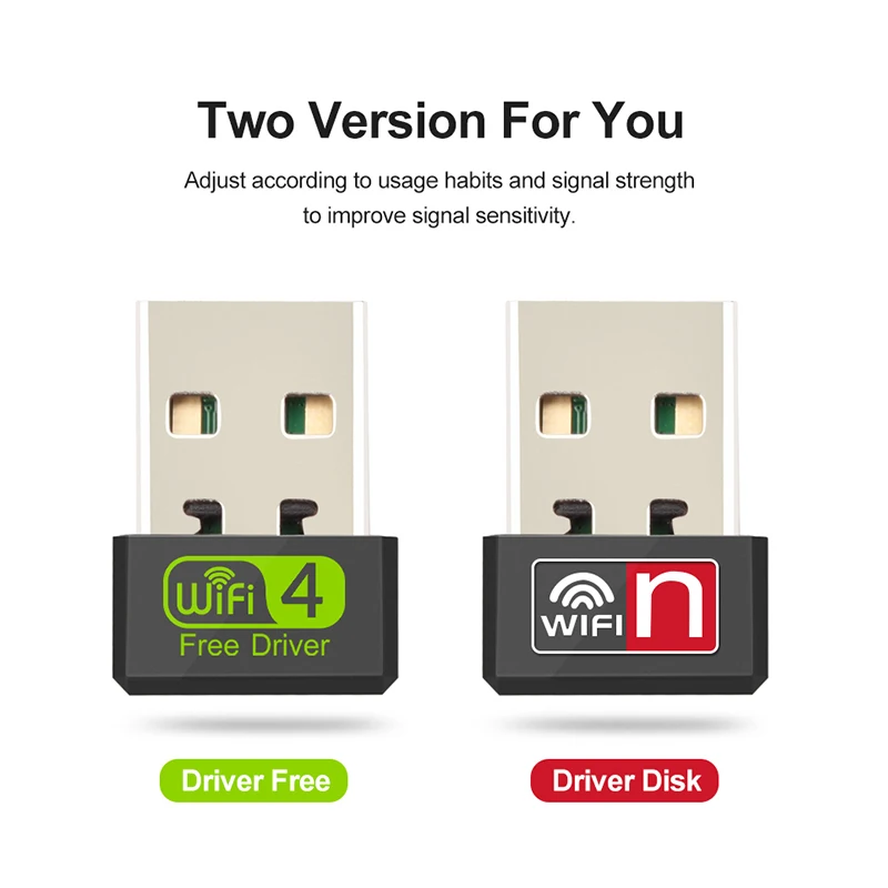 Мини Wi Fi адаптер USB Бесплатный драйвер ключ 150 Мбит/с сетевая карта Ethernet