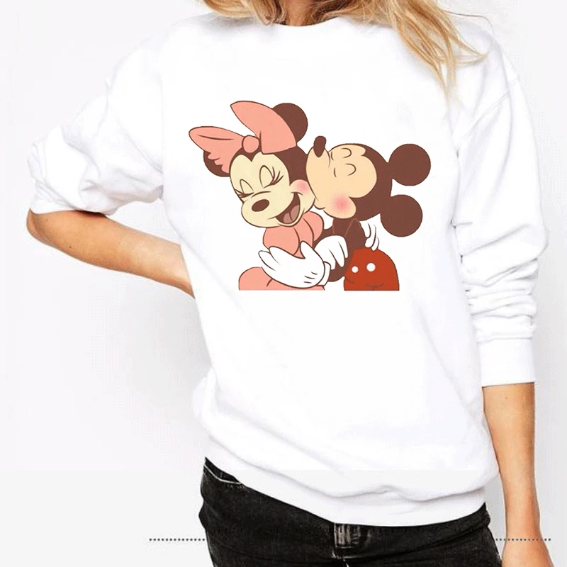 Новые зимние толстовки с принтом Kawaii mouse толстовки для женщин Harajuku толстовка одежда уличная мода хипстер Женская худи - Цвет: 1543
