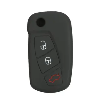 

3 Button Folding Car Remote Control Silicone Protective Sleeve Case For Remote Control Cover Wear Resistant