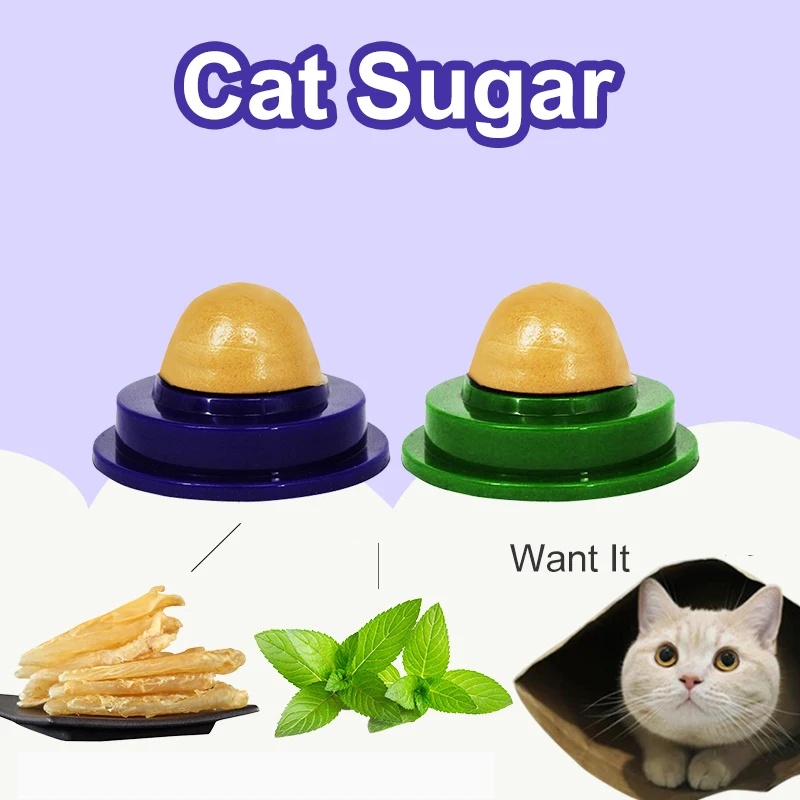 Healthy Cat Catnip Solid Cat Sugar Cats Sugar Snacks Licking Candy Solid Cats Nutrition Energy Ball Catnip Toys Pet Products