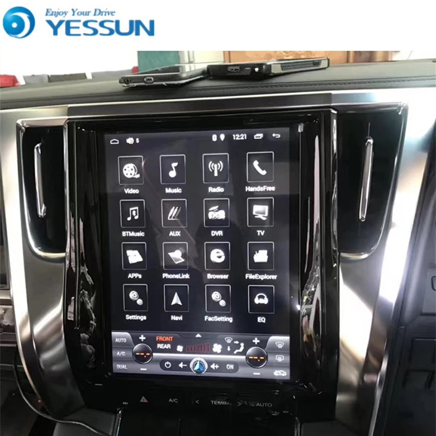 Yessun Android радио Автомобильный навигатор gps для TOYOTA Alphard Vellfire AH30~ мультимедиа плеер вертикальный экран