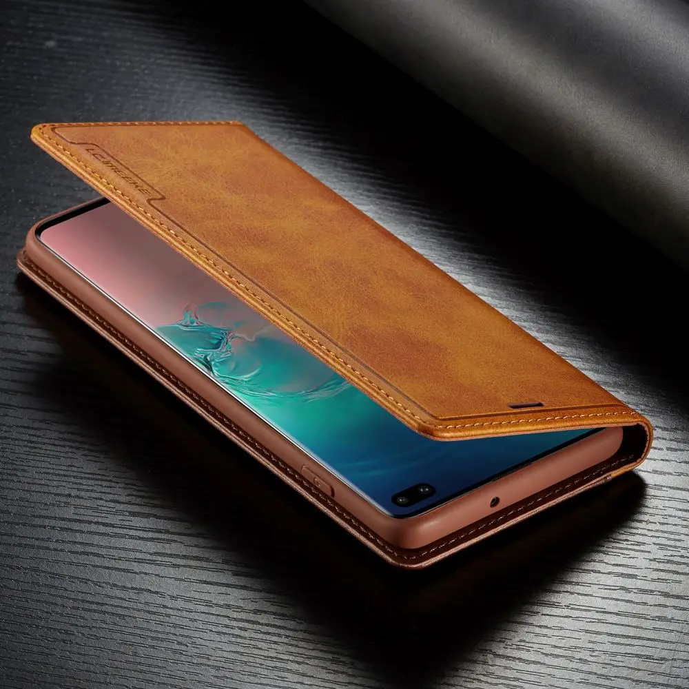 Элегантный роскошный чехол-книжка с бумажником для samsung Galaxy Note10 Plus 5G, чехол для Galaxy S10 S9 S8, противоударный кожаный мягкий чехол на магните