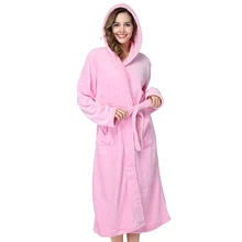 Пинк Леди невесты или подружки невесты; свадебное платье для детей мягкий кимоно Банный халат теплая зимняя ночная рубашка Повседневное ночная рубашка, одежда для сна, гостинной домашняя одежда