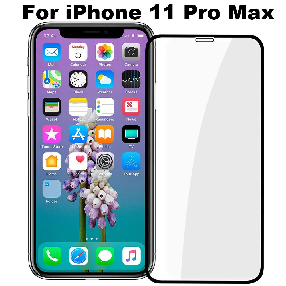 3D полное покрытие из закаленного стекла для iPhone 11 Pro Max X XS XR 8 Plus 7 6 6S iPhone11 защита экрана защитные аксессуары для телефонов - Цвет: For iPhone11 Pro Max