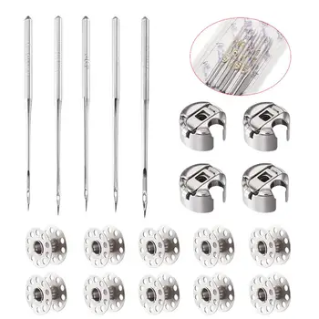 

1Set Sewing Tools with Sewing Machine Bobbin Case Home Sewing Machine Needles Iron Thread Bobbins for Cloth Jewelry DIY Making