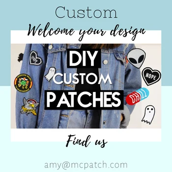 

Custom Your Design Patches Embroidery Name Military DIY PVC Woven Printed Iron on Badges for Clothing Hook and Loop Stickers