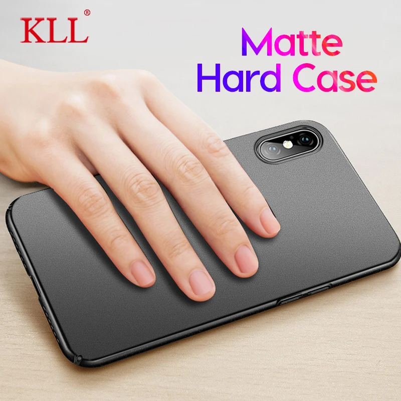 

Matte Phone Case for iPhone 11 Pro X XR XS Max Frosted Hard PC Case for iPhone 7 8 6 6S Plus Ultra-thin Shockproof Back Cover
