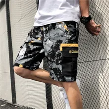 Камуфляжные шорты Карго размера XXXL, мужские повседневные шорты s, мужские свободные рабочие шорты, мужские военные шорты размера плюс