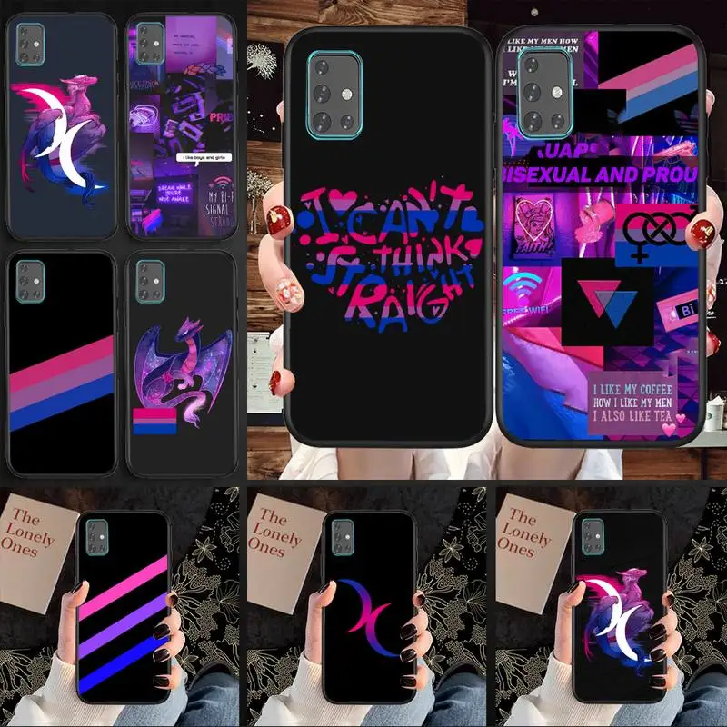 Бисексуальный Bi Pride Dragon ЛГБТ чехол для телефона Samsung A71 A80 A91 A01 A02 A11 A12 A21 A31 A32 A20E