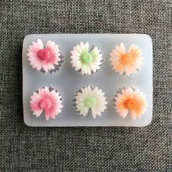 

Handmade Floral Resin Mold Daisy Flower Necklace Bracelet Earring Hairpin Mold F3MD