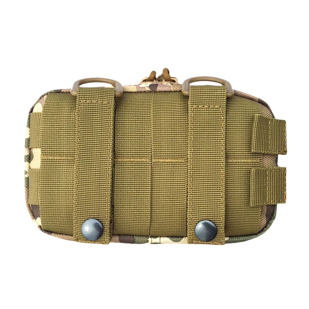 Прочный 1000D нейлоновый MOLLE маленький универсальный чехол сумка с талией Велоспорт Кемпинг 6," x 4,7" x 1,2"