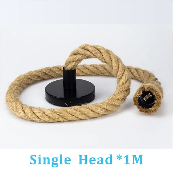 Hemp rope Светодиодный лампочка Эдисона E27 AC 220 В лампа накаливания База 25 Вт 40 Вт 60 Вт ST64 лампа накаливания винтажный Ретро светильник держатель для подвесного светильника - Цвет: Hemp rope