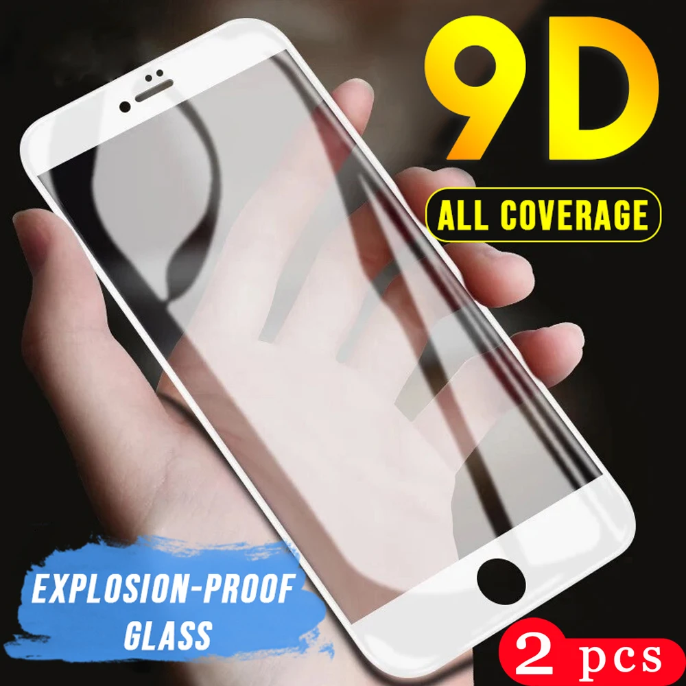 2Pcs for iphone 5 5S SE 5C 6 6s 7 8 plus Tempered on glass for iphone 11 pro X XS MAX XR phone screen protector protective film