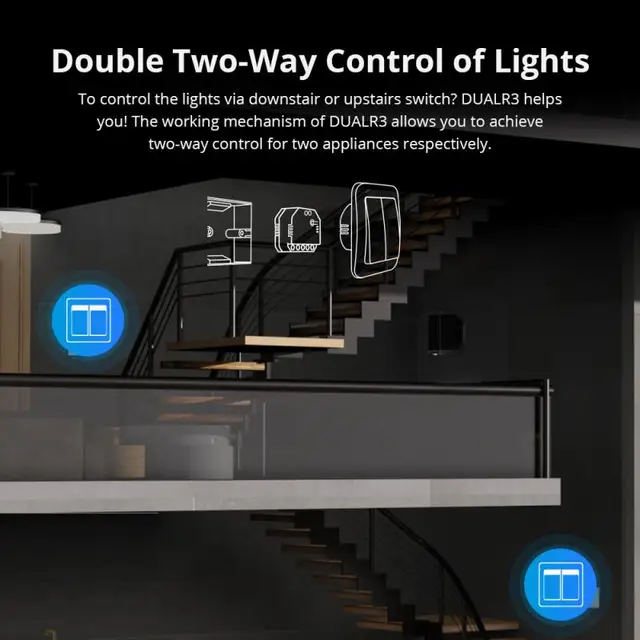 SONOFF DUAL R3 2 Gang Dual Relay Module DIY MINI Smart Switch Power Metering Smart Home Control via eWeLink Alexa Google Home 3