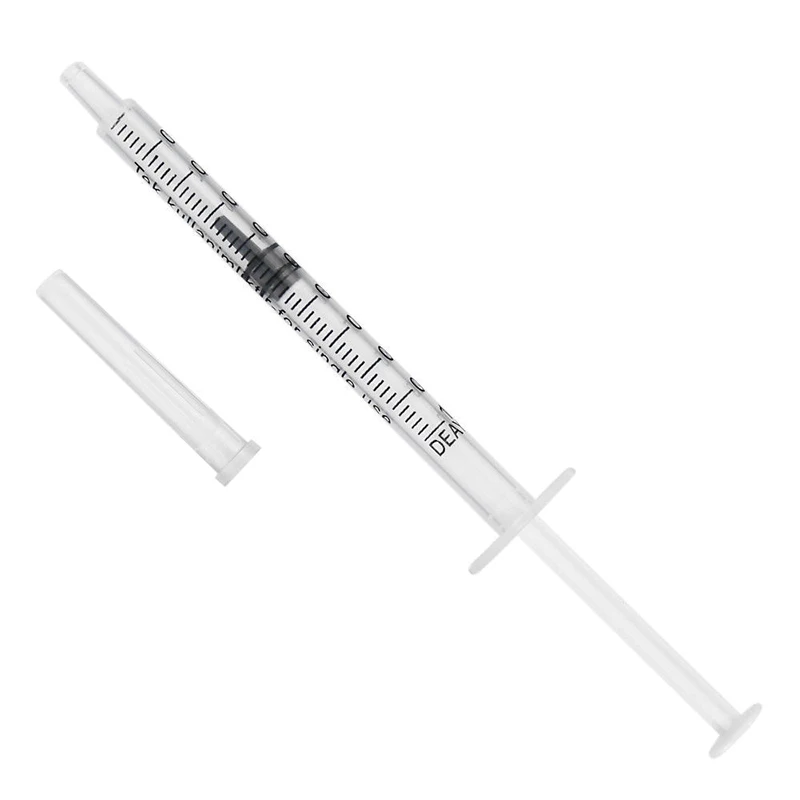 10pcs 1ml Sterile Injection Syringe Oral Dispensing Disposable No Needles