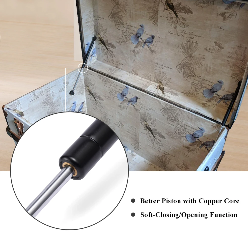 KAK 100N /10kg Copper Force Cabinet Door Lift Support Gas Strut Hydraulic Spring Hinge Kitchen Cupboard Hinge Furniture Hardware