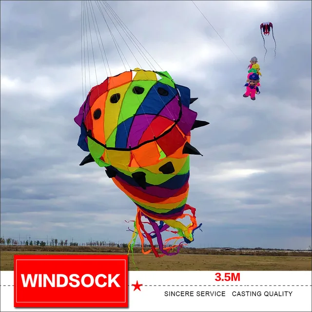 New Arrival 3.5M Kite Windsock Tail for Audlts High Quality Spin Tail 2