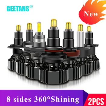 

2X H1 LED H7 18000LM H8 H11 HB3 9005 9006 HB4 H4 H3 8sides 90W 3D Led Headlights Bulbs high power 360 degree diode Auto Lamp CJ
