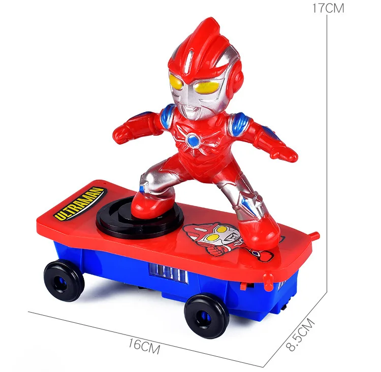 Электрический Паук трюк скутер Универсальный вращающийся качающийся звуковой светильник Автоматическая ходьба мультфильм обучающий автомобиль детские игрушки подарок