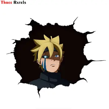 

Three Ratels CHY10 Naruto Uzumaki cool Anime cartoon 3D Stickers for car car mercedes skate decal