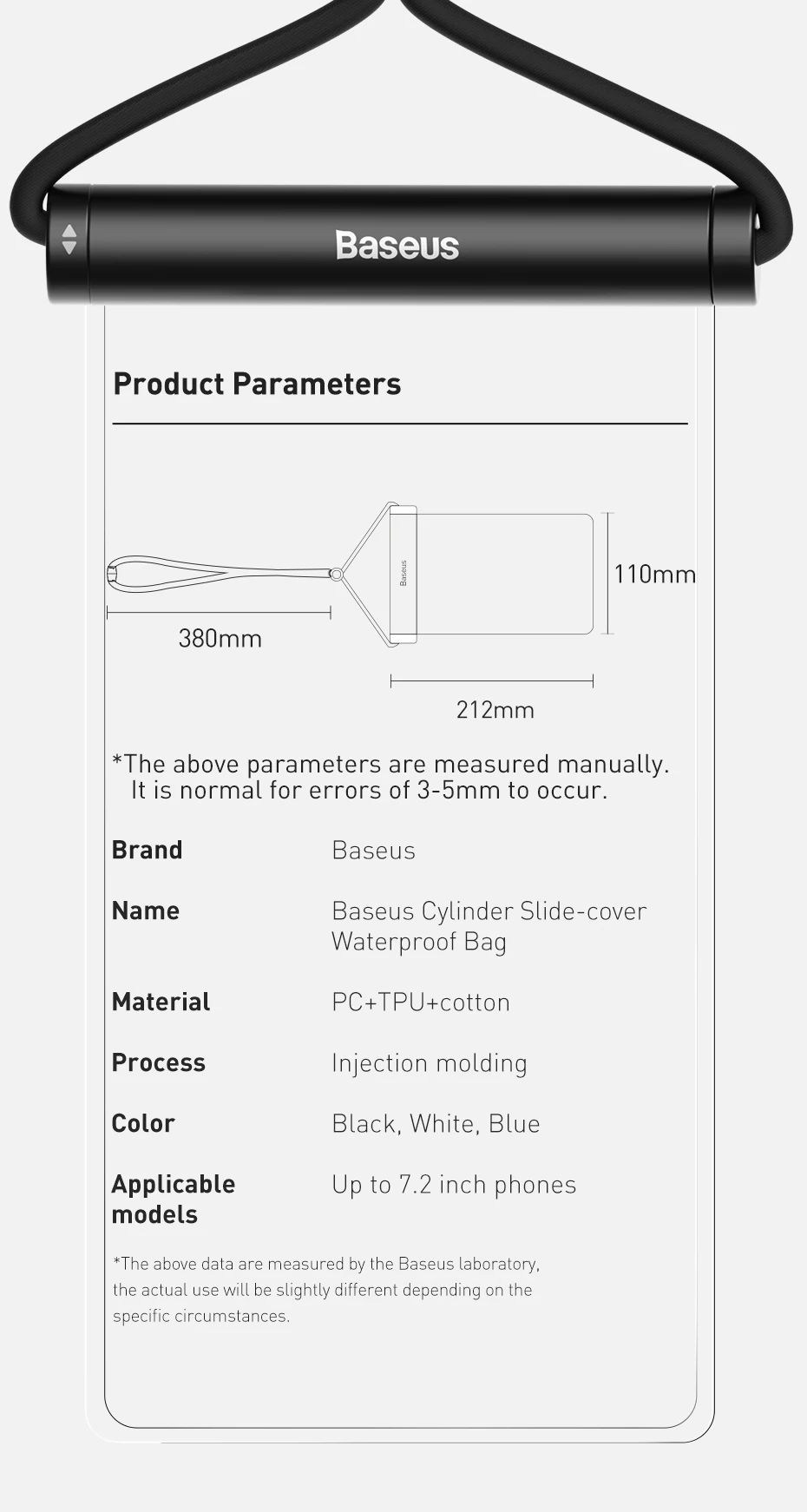 Baseus-Capa de telefone impermeável para iPhone, 13,