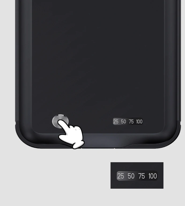 5000 мА/ч чехол с алюминиевой рамкой для зарядного устройства для iPhone 11 Pro Max Silm ударопрочный Дополнительный внешний аккумулятор чехол для зарядки светодиодный дисплей