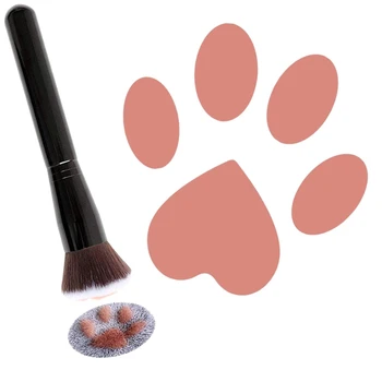 

Cute Cat'S Claw Makeup Brush,For Foundation Blending Brush Concealer Eye Shadow, Dense Brush, Full Coverage Of Mixed Cosmetics(1