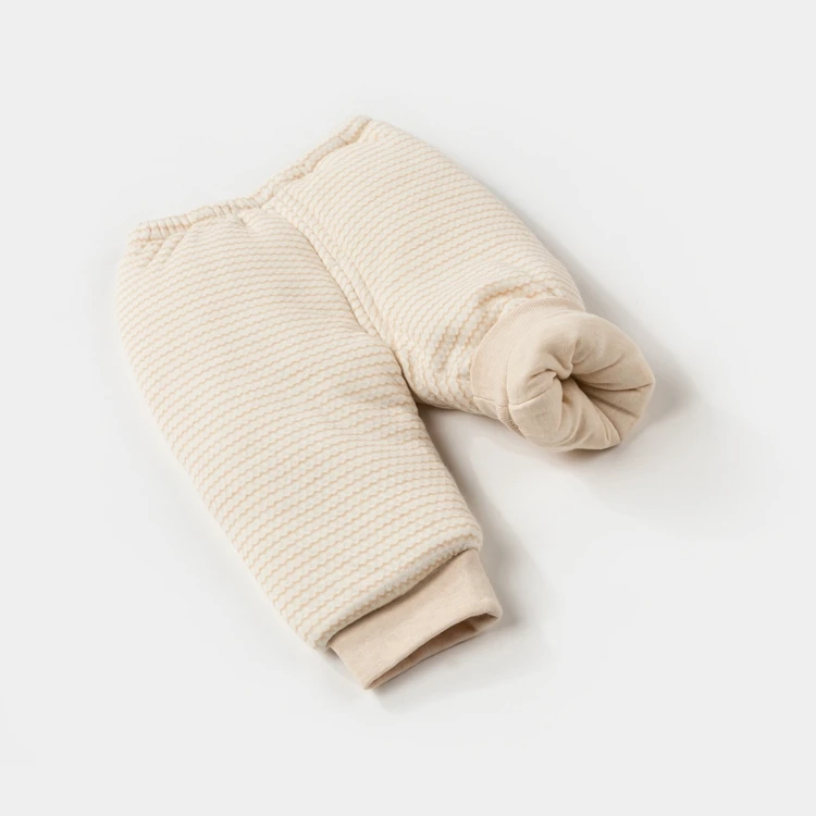 Organic Cotton Jacquard Winter Thicken Quilted Baby Bodysuit Set Baby Cotton Clothes Set Infant Long Sleeves Boys Girls Sleeps