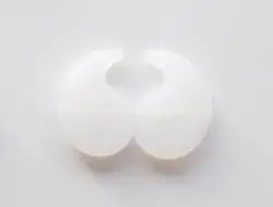 clear white Солнцезащитные очки Силиконовые эластичные и эластичные противоскользящие храма захват ушные крючки очки аксессуары в форме запятой - Цвет: clear white