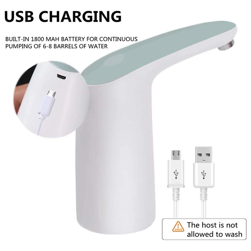 Бутылка для воды насос, usb зарядка универсальная электрическая бутылка для воды диспенсер Улучшенная портативная бутылка водяной насос бутылка для воды Switc