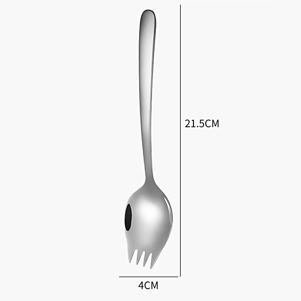 Non-toxic Lightweight Forks Spoon Salad Spoons Durable Stainless Steel Non-Corrosive For Camping Dessert Fork