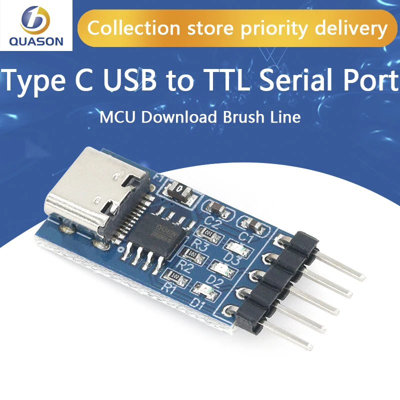Тип C USB к TTL последовательный порт ch340n модуль обновления MCU загрузки кисти линии |