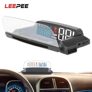 

Auto HUD OBD2 Car Speed ​​​​Projector KMH MPH Speedometer Head Up display Car Detector Oil Consumption L3 Mirror HUD Car Styling