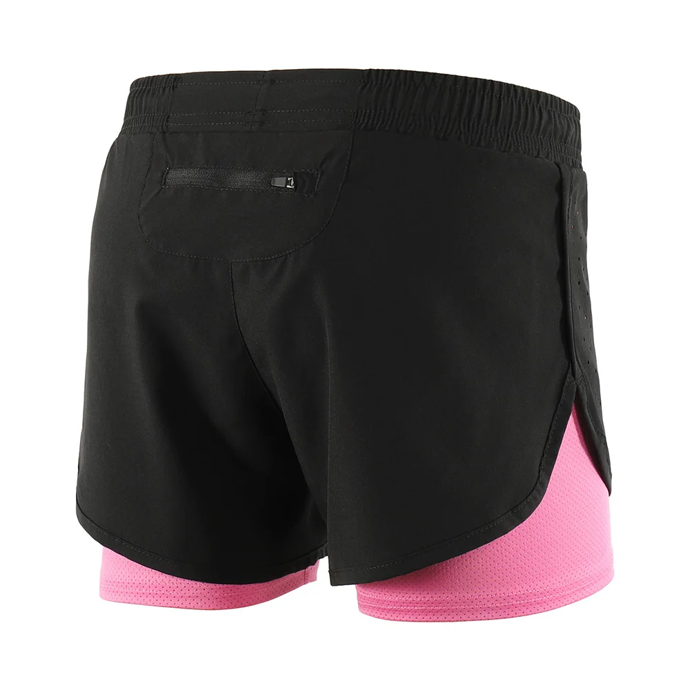2-in-1 Gym Shorts With Liner Running Women Quick Dry Fitness Workout Jogging Exercise Sport Women's | Спорт и развлечения