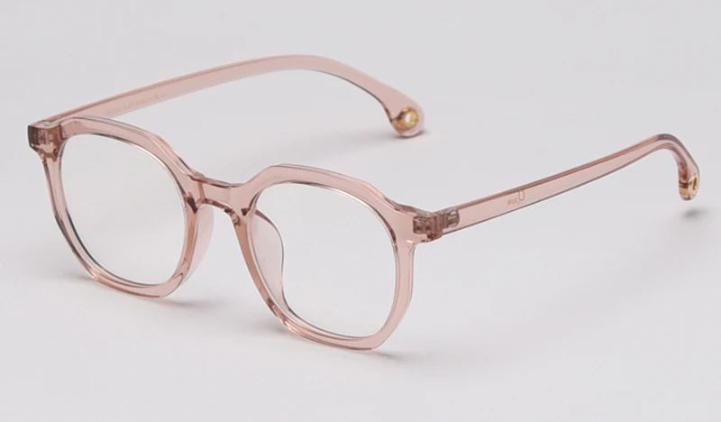 light brown Peekaboo Ретро полигон синий экран очки корейский стиль прозрачные линзы леопард мужские очки по рецепту женские аксессуары - Цвет оправы: light brown