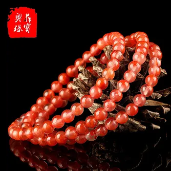 

Naturalfactory wholesale 108 beads beads rosary bracelet red transfer beads bracelet