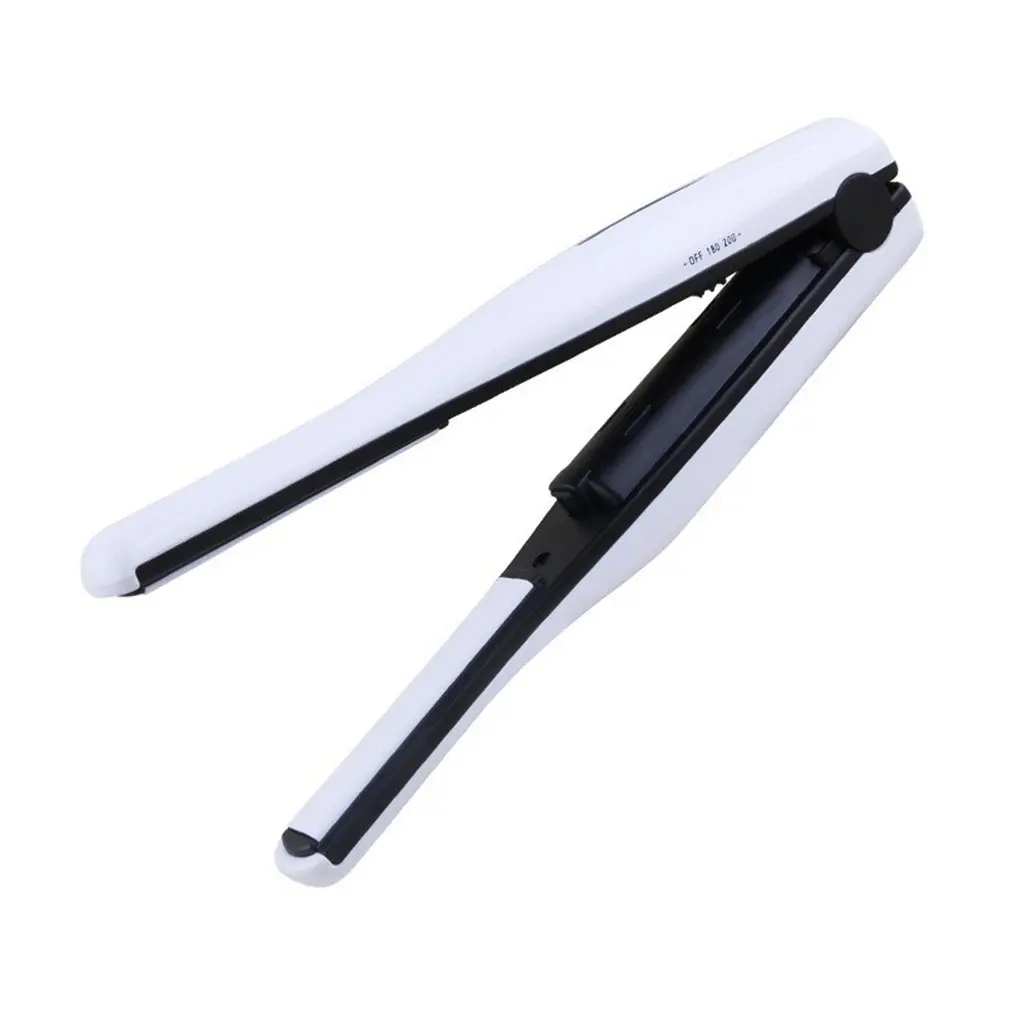 

2in1 Mini Iron Hair Straightener Ceramic Straightening Pink Wavy Curling Iron Styling Tools Hair Styler