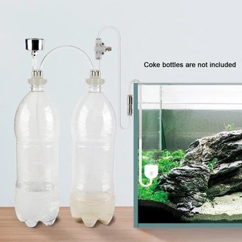 

Portable Home With Caps Accessories Pressure Gauge Easy Install For Aquarium Adjustment Vavle DIY CO2 Generator System Kit