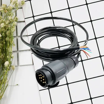 

1 Pc Trailer Connector 12V European Standard 13Pins to 7Pins Round Hole Connector Adapter Wire Harness Plug Cable for Truck