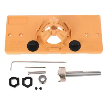 

Multifunction Hinge 35mm Jig Drilling Guide Locator Hole Opener Door Cabinets DIY Tool for Woodworking Hand Tools
