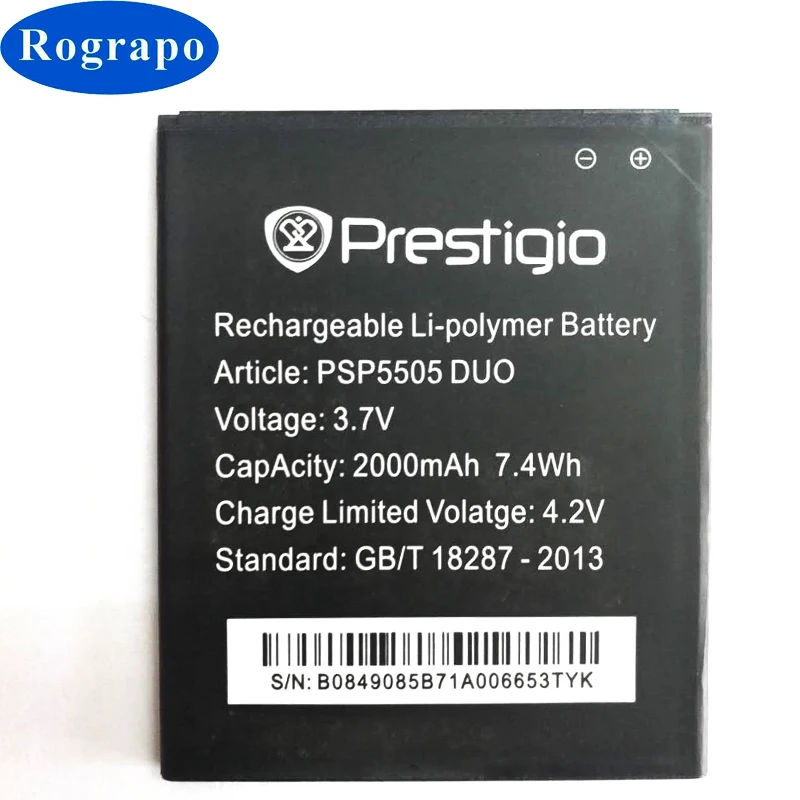 Сменный аккумулятор 2000 мАч PSP 5505DUO для Prestigio MultiPhone 5505 DUO мобильный телефон